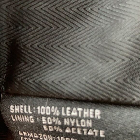 Vintage Sienna Studio leather lined full zip collar pockets jacket Black Large - Picture 10 of 16